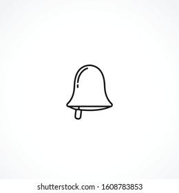 Bell vector icon on white background