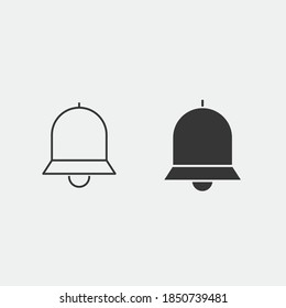 bell vector icon ring alarm