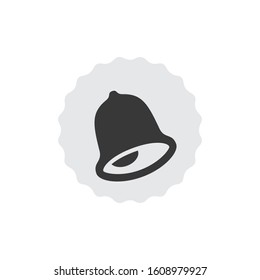 bell vector icon. Stock vector illustration isolated on white background.