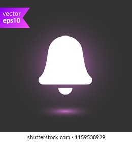 Bell vector icon. Toller icon. Campane vector sign. Bell ring icon. EPS 10 flat symbol