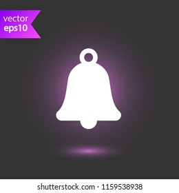 Bell vector icon. Toller icon. Campane vector sign. Bell ring icon. EPS 10 flat symbol