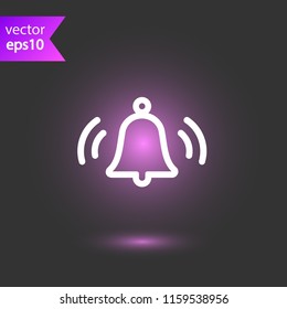 Bell vector icon. Toller icon. Campane vector sign. Bell ring icon. EPS 10 flat symbol