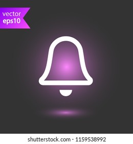 Bell vector icon. Toller icon. Campane vector sign. Bell ring icon. EPS 10 flat symbol