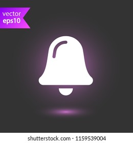 Bell vector icon. Toller icon. Campane vector sign. Bell ring icon. EPS 10 flat symbol