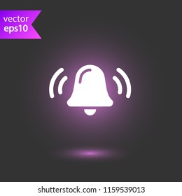 Bell vector icon. Toller icon. Campane vector sign. Bell ring icon. EPS 10 flat symbol