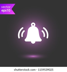 Bell vector icon. Toller icon. Campane vector sign. Bell ring icon. EPS 10 flat symbol
