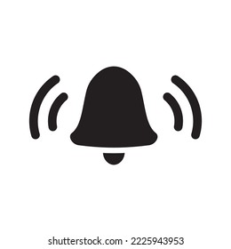 Bell vector icon. Toller icon. Campane vector flat sign design. EPS 10 isolated notification symbol pictogram.