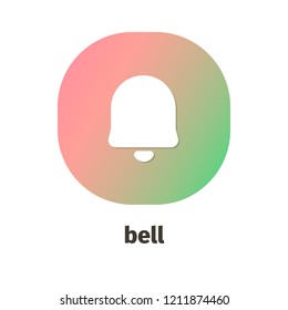 Bell vector icon for web and mobile applications