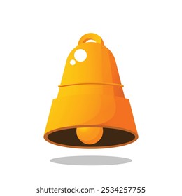 Bell vector illustration in flat art style perfect for design element business and Christmas decoration template asset 