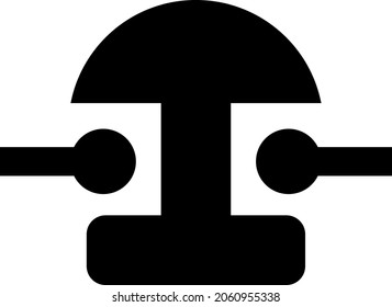 Ilustración vectorial de la Campana. Un diseño de ilustración plana del icono Bell sobre un fondo blanco.