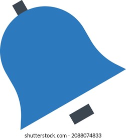 bell vector illustration isolated on a transparent background. glyph vector icons for concept or web graphics.