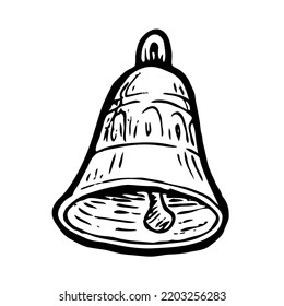 Bell Vector Illustration Isolated On White Stock Vector (Royalty Free ...