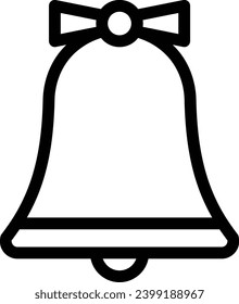 bell vector illustration isolated on a transparent background . stroke vector icons for concept or web graphics.