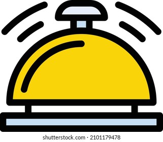 Ilustración Bell Vector en un fondo transparente.Símbolos de calidad premium.Icono vectorial de trazo para el diseño de concepto y gráfico. 