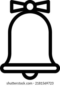 Ilustración Bell Vector en un fondo transparente.Símbolos de calidad premium.Icono vectorial de trazo para el diseño de concepto y gráfico.