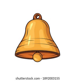 bell vector isolated on white background
