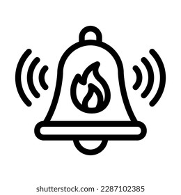 Vektorliniendesign des Bell-Vektorgrafikbildes