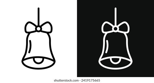 Bell Vector Line Icon Illustration.