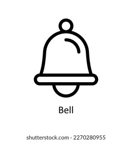 Bell  Vector   outline Icons. Simple stock illustration stock