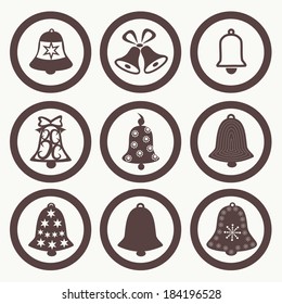 Bell vector simple single color icon. Vector. Illustration. Design.