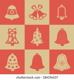 Bell vector simple single color icon. Vector. Illustration. Design.