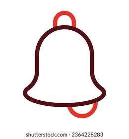 Bell Vector Thick Line Two Color Icons For Personal And Commercial Use.
