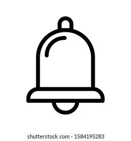 bell vector thin line icon 