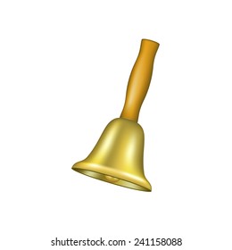 Bell with wooden handle