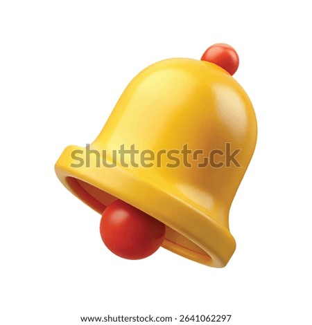 Bell  Yellow Red Notification Alert  Ring