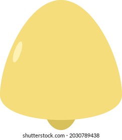 Bell bell yellow simple illustration icon