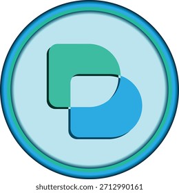 bella protocol-bb desenhos criptomoeda no plano de fundo abstrato. Ilustrações em 3d.