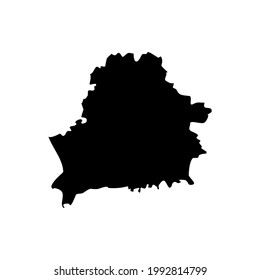 bellarus counrty map icon illustration creative design modern