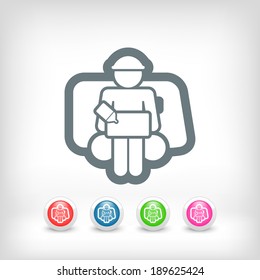 Bellboy concept icon