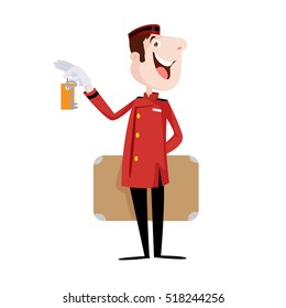 Bellboy Hotel Porter Profession Vector