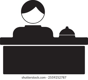 Bellboy from Hotel with a white background