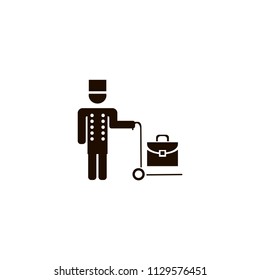 bellboy icon. flat design