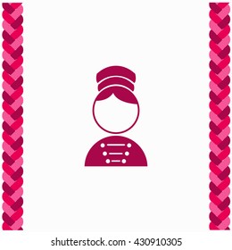 Bellboy icon Flat Design. Isolated Illustration.