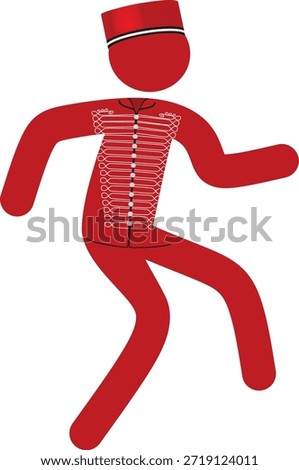 Bellboy icon hurry. vector illustration