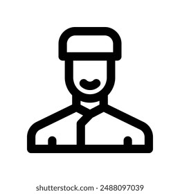 bellboy icon. vector line icon for your website, mobile, presentation, and logo design.