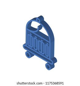 Bellboy isometric left top view 3D icon