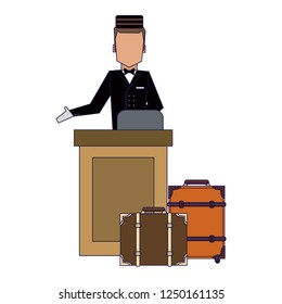 Bellboy with luggage