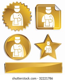bellboy set gold