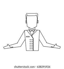 bellboy in uniform icon image 