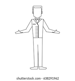 bellboy in uniform icon image 