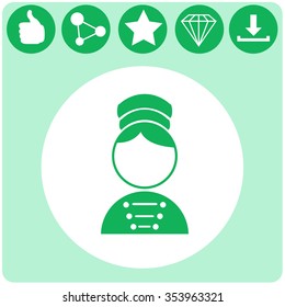 Bellboy vector icon.