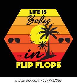 Belles in flip flops SVG T-SHIRT DESIGN