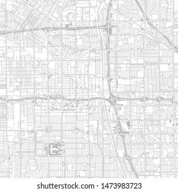 Bellflower, California, USA, Bright Outlined Vector Map With Bigger And Minor Roads And Steets Created For Infographic Backgrounds.