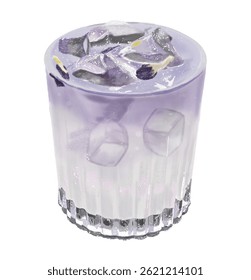 Bellflower flower, black tea drink, dessert
