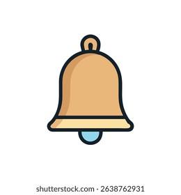bell--ghanta icon vector illustration style