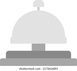 Bellhop Bell Icon Vector Image. Can Also Be Used For Miscellaneous Objects. Suitable For Mobile Apps, Web Apps And Print Media.